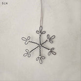 east-of-india-small-rusty-wire-hanging-snowflake-christmas-decoration|3508|Luck and Luck| 1